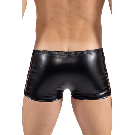 Boxer noir Black Desire en simili cuir - LM2401-67BLK