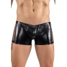 Boxer noir Black Desire en simili cuir - LM2401-67BLK