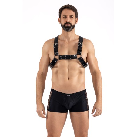Harnais homme simili cuir avec sangles croisées dans le dos - LM302412152