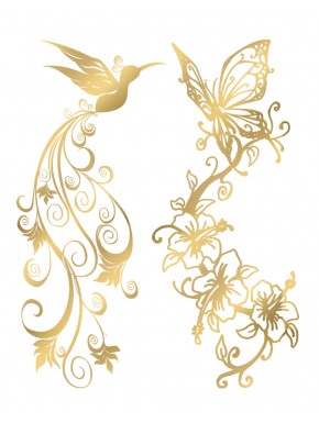 Tatouage éphémère - Effet or  - TAGold 6