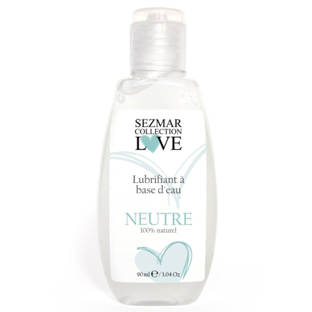 Lubrifiant à base d'eau 100% naturel Neutre 90 ml - SEZ090