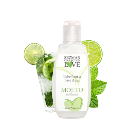 Lubrifiant à base d'eau 100% naturel Mojito 90 ml - SEZ084