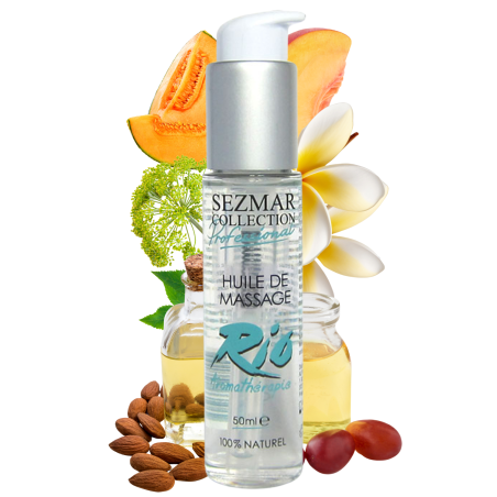 Huile de massage professionnelle RIO 100% naturelle 50 ml - SEZ098
