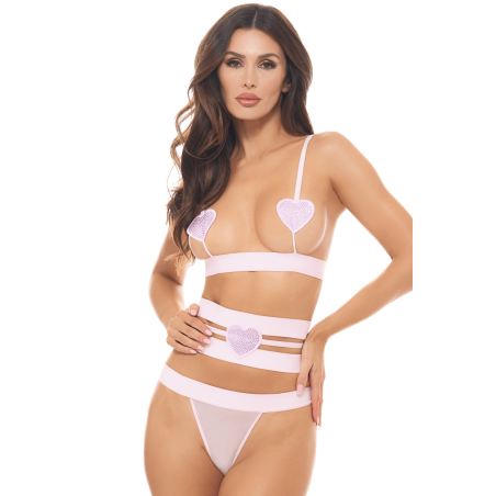 Ensemble 3 pièces rose pastel - REN53051-FTRL