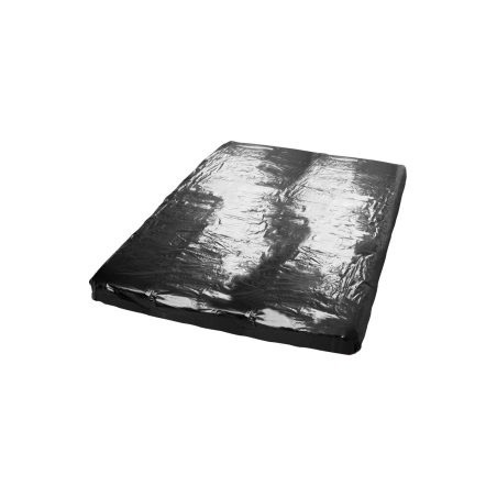 Drap de lit en vinyle noir 200 x 230 cm  - R250465