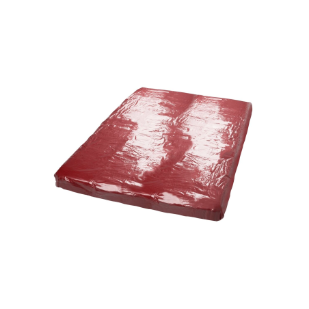 Drap de lit en vinyle rouge 200 x 230 cm - R250422