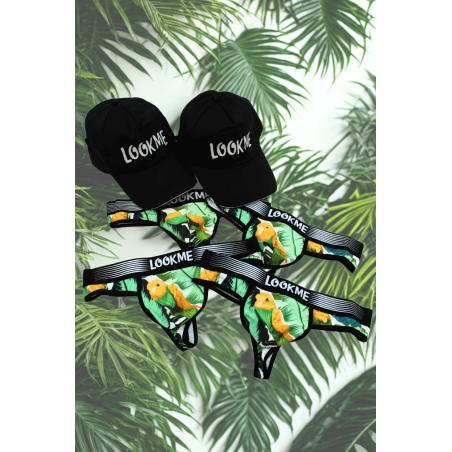 Pack 4 Strings Homme LM2402-57BIR LOOKME + 2 Casquettes Offertes