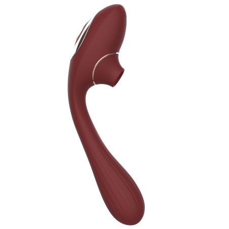 Stimulateur Clitoridien & Vibromasseur Point G 2-en-1 DINA Bordeaux - WS-NV017WIN