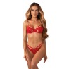 Matildea ensemble lingerie ouvert rouge