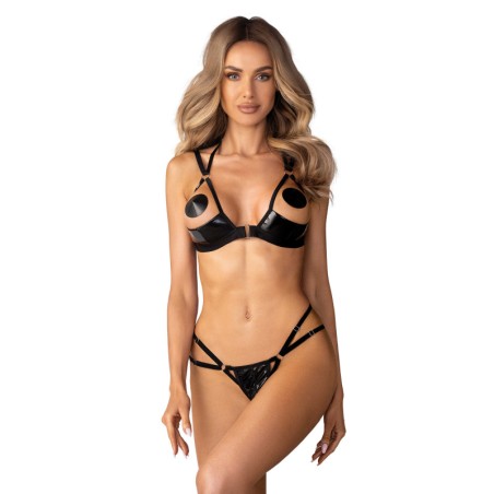 Keira Lise ensemble lingerie ouvert noir