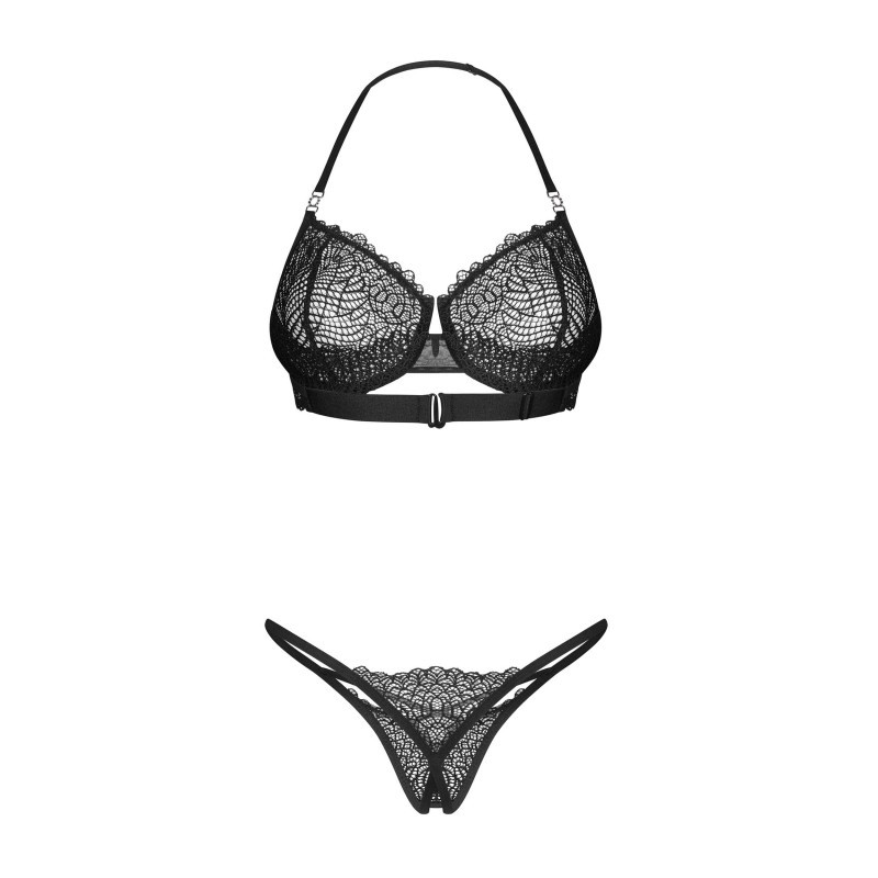 Iliosa ensemble 2 pièces ouvert - Noir