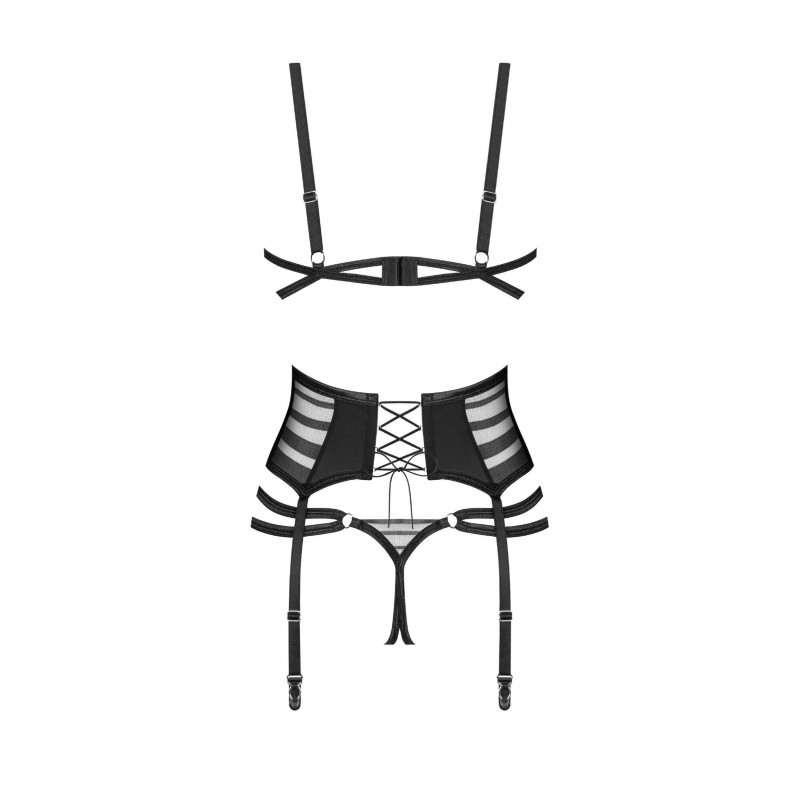 Lune Bellis ensemble ouvert 3 pièces - Noir