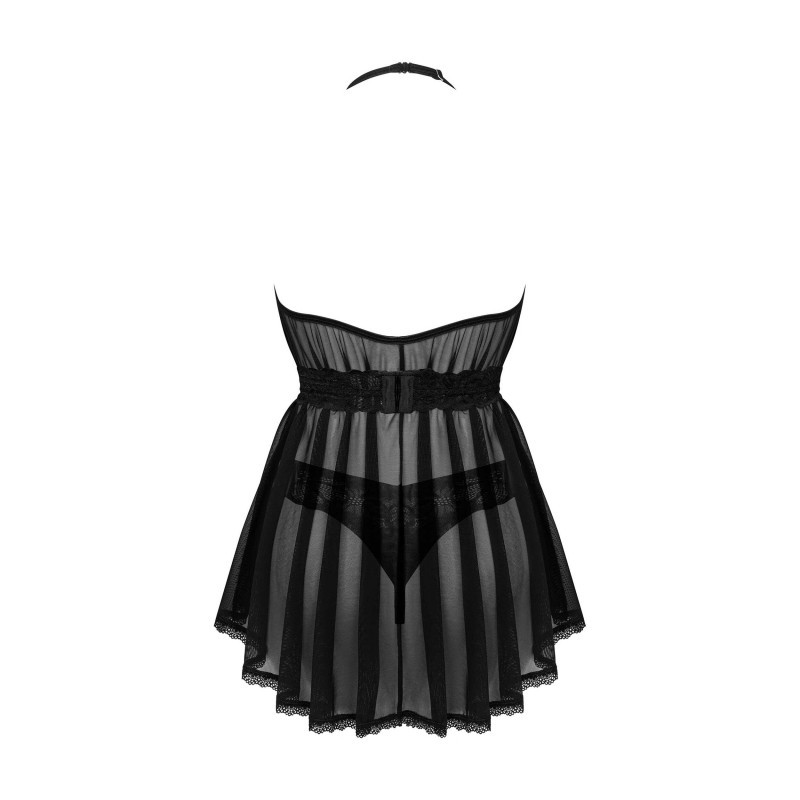 Serafia Nuisette et string - Noire