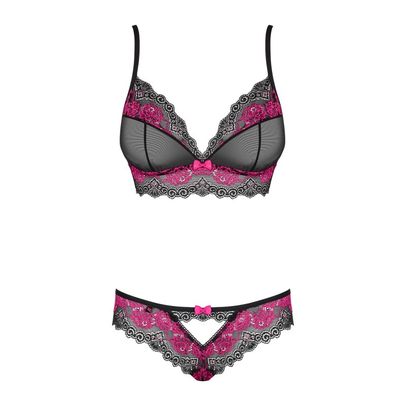 Tulia Ensemble 2 pcs - Noir et Fuchsia