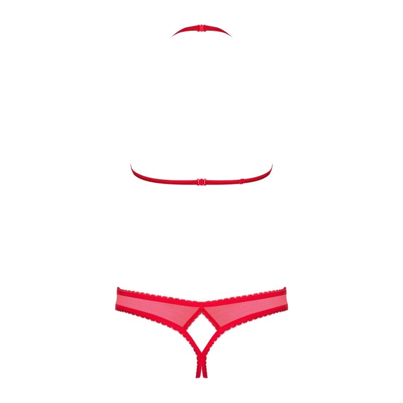 870-SEC-3 Ensemble ouvert 2 pcs - Rouge