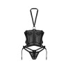 Alliane corset et string - Noirs