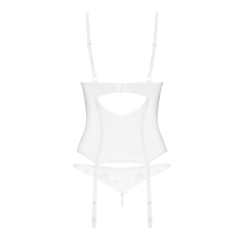 Alissium corset et string - Blancs