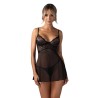 Perisia babydoll et string - Noirs