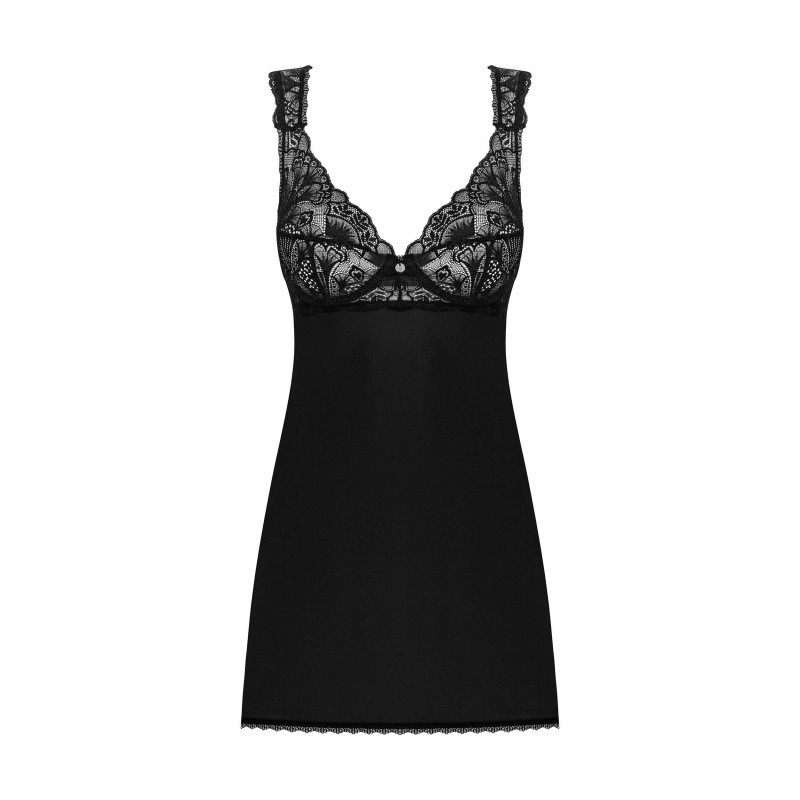 Donna Dream babydoll et String - Noire