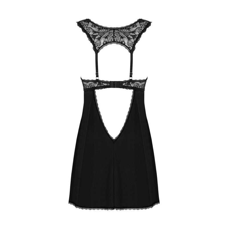 Donna Dream babydoll et String - Noire