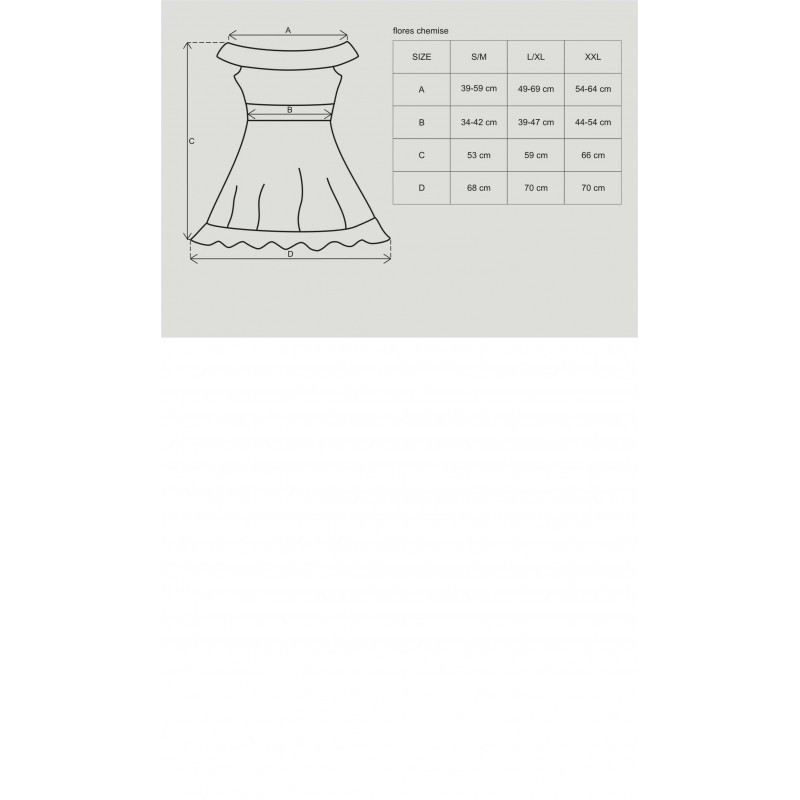 Flores babydoll - Noir