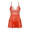 838-BAB-3 Babydoll - Rouge