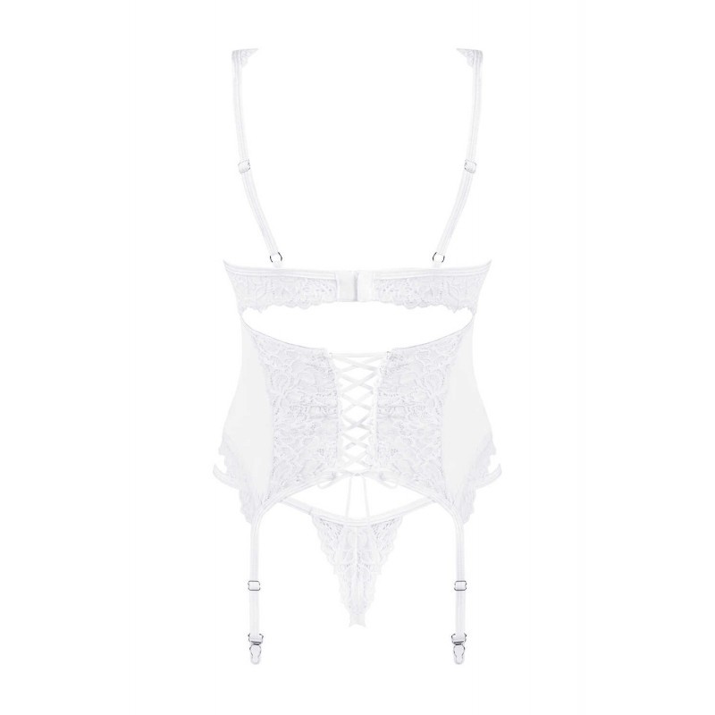 Corset et string blanc Amor Blanco