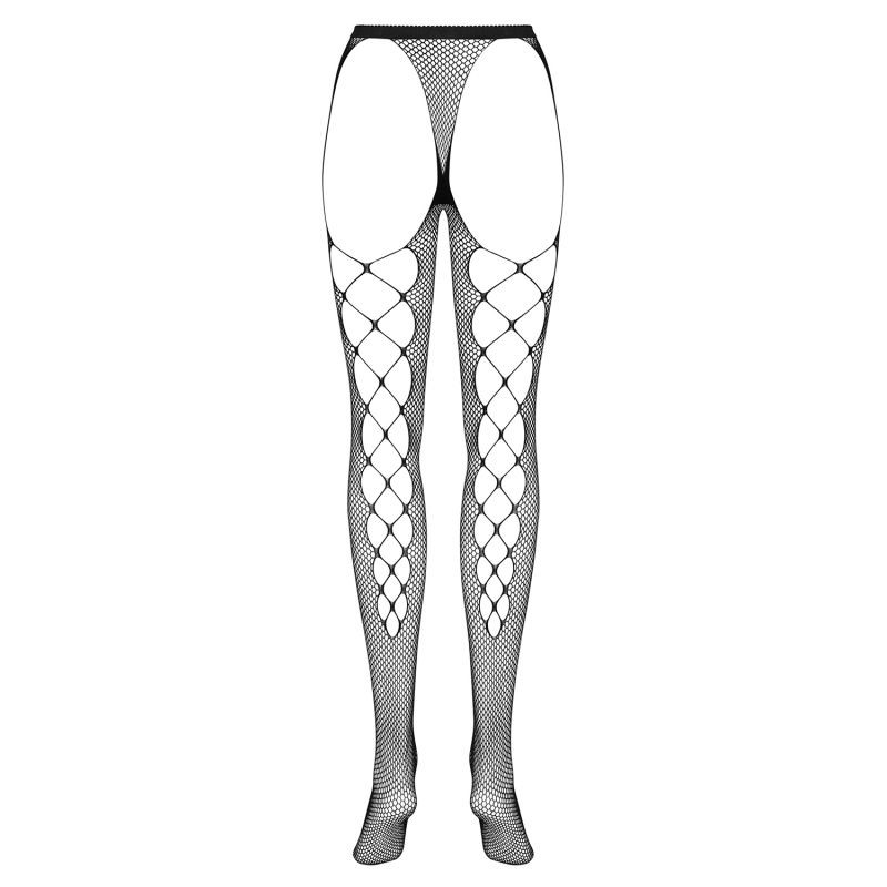 S233 Collants ouverts - Noir