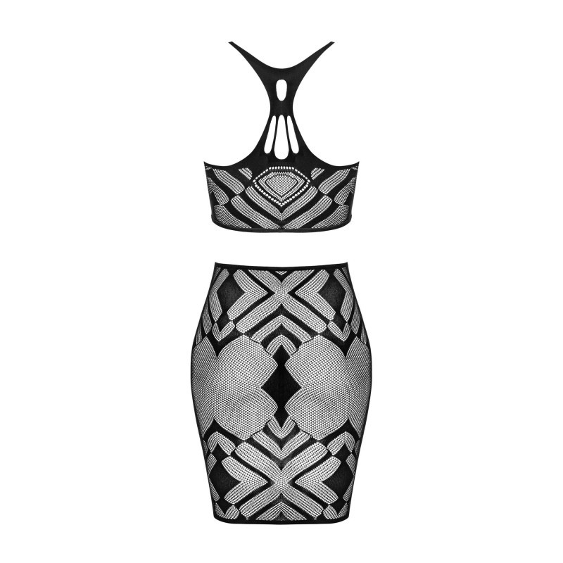 K101 top et jupe - Noire