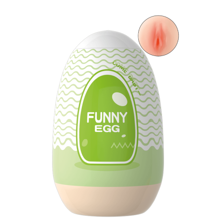 Gaine Masturbatrice Réutilisable FUNNY EGG – Design Réaliste Vagin lèvres fines