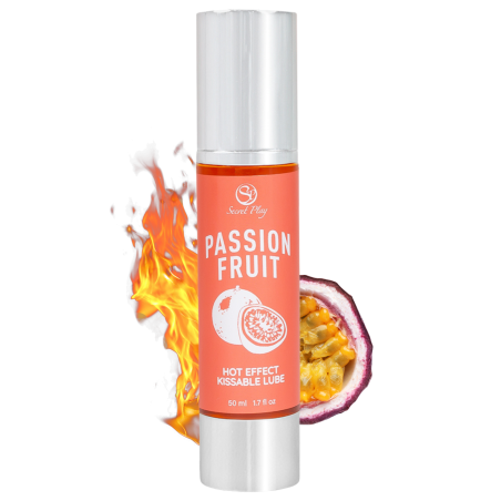 2 en 1 Lubrifiant et huile de massage fruit de la passion chauffant