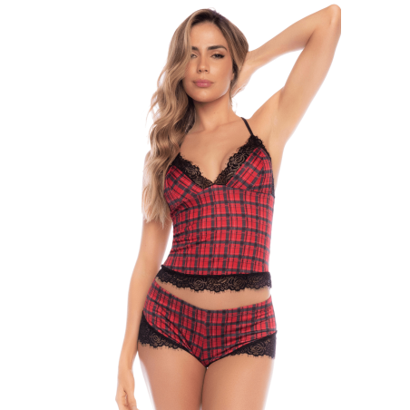 Ensemble 2 pièces imprimé écossais - Mapalé