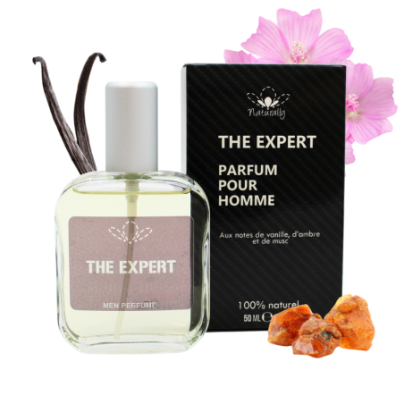 Parfum homme 100% naturel – Vanille, ambre musc – 50 ml