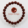 Bracelet en pierres naturelles Jaspe Rouge A 8-9mm