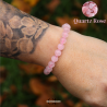 Bracelet en pierres naturelles Quartz Rose A 8mm