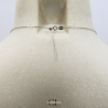 Collier en argent 925  avec pierre Labradorite A Boule 12mm