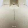Collier en argent 925 avec pierre Oeil de Tigre AA boule 12mm