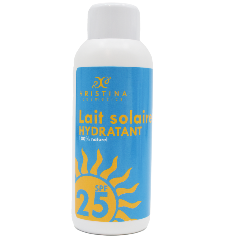 Lait solaire hydratant et protecteur SPF25 - 150ml 100% naturel
