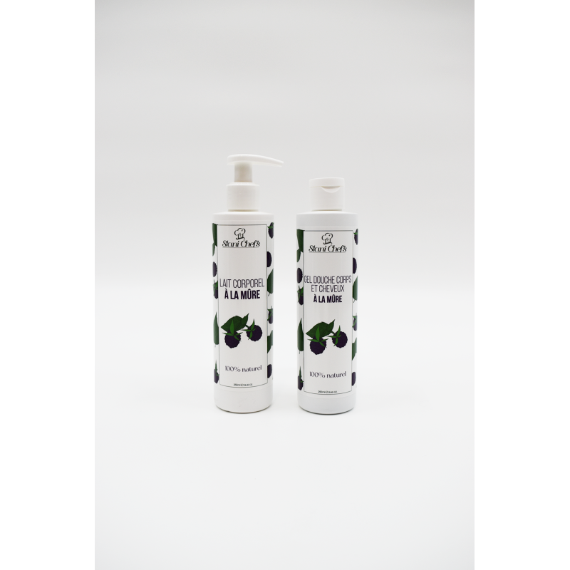 Lait corps hydratant à la mûre - 250ml 100% naturel