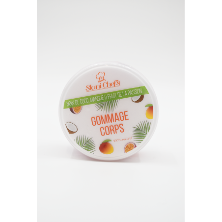 Gommage corps à la noix de coco, mangue fruit de la passion - 250ml 100% naturel