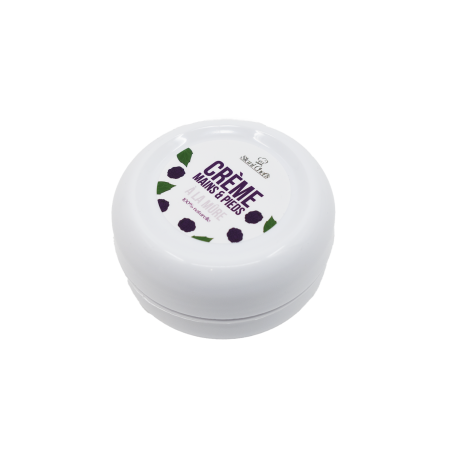 Crème mains et pieds à la mûre - 50 ml 100% naturelle - Format voyage