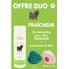 Shampoing pour chien 200ml  brosse de bain - OFFRE DUO - FRAÎCHEUR