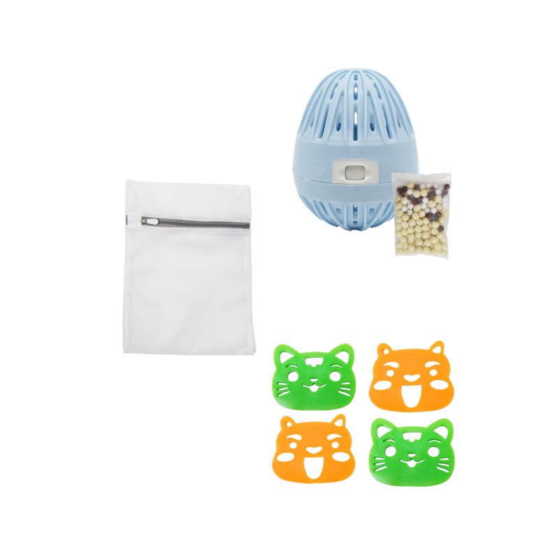 Boule de lavage  filet de lavage  4 attrape-poils - OFFRE TRIO