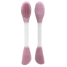 Spatule  brosse visage à double face rose