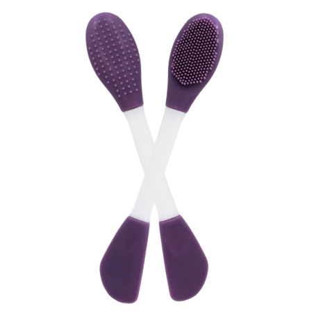 Spatule brosse visage à double face violette