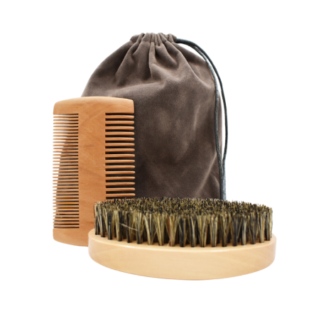 Kit brosse peigne pour barbe et moustache