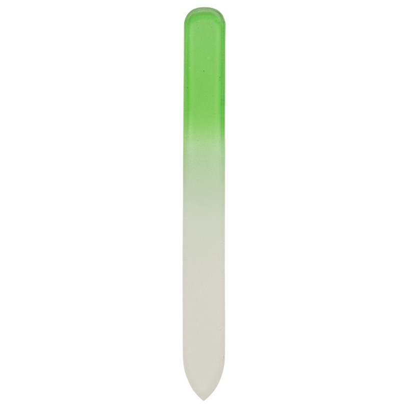 Lime à ongles verte en verre
