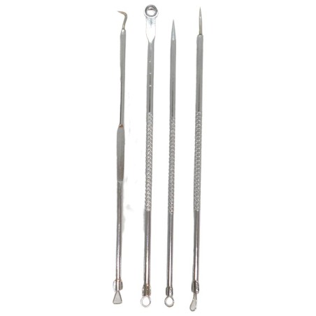 Kit de 4 extracteurs boutons et comédons boitier