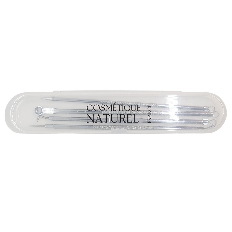 Kit de 4 extracteurs boutons et comédons  boitier