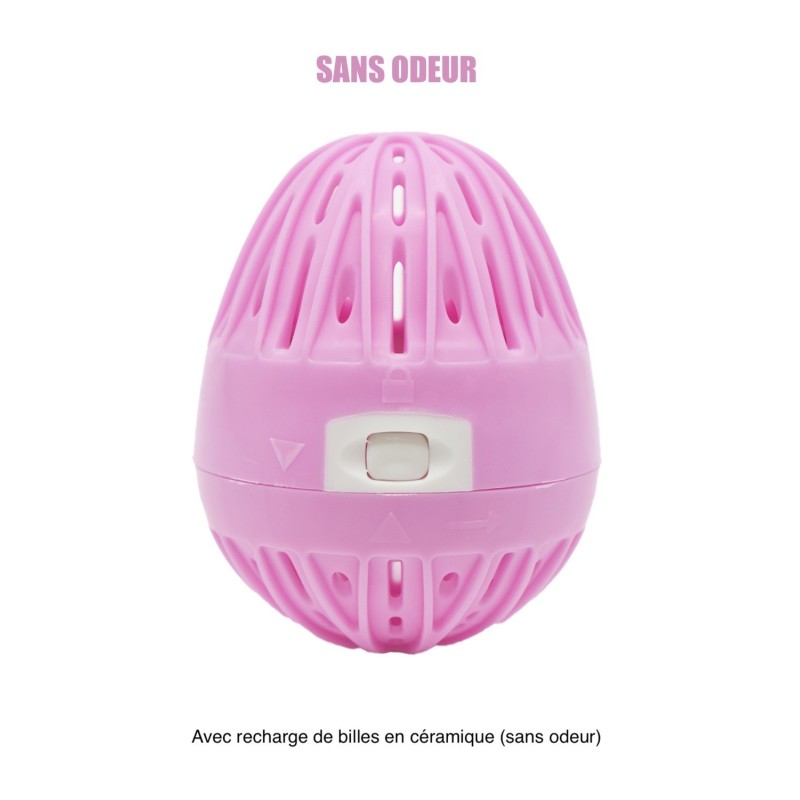 Boule de lavage machine à laver rose  recharge - Sans odeur